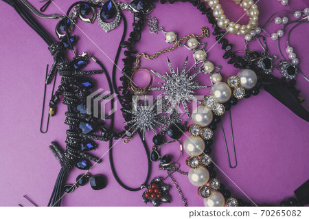 Beautiful precious shiny jewelery trendy glamorous 70265082