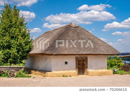 Ukrainian house in the National Reserve Khortytsia, Zaporozhye, Ukraine Ukrainian house in the National Reserve Khortytsia, Zaporozhye, Ukraine 70266610