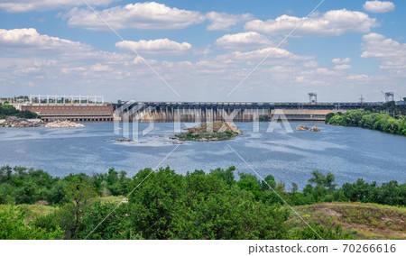 Dnieper hydroelectric power station in Zaporozhye, Ukraine Dnieper hydroelectric power station in Zaporozhye, Ukraine 70266616