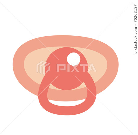 Baby Goods Pacifier Pink_Baby Illustration 87 70268157