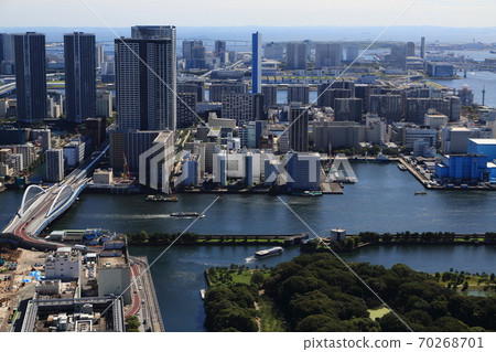 Tokyo Bay Area Along The Mouth Of The Sumida River Stock Photo