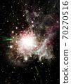Stars, dust and gas nebula in a far galaxy 70270516
