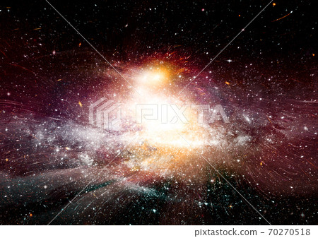 Stars, dust and gas nebula in a far galaxy 70270518