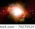 Stars, dust and gas nebula in a far galaxy 70270520