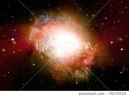 Stars, dust and gas nebula in a far galaxy 70270520