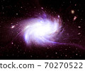 Stars, dust and gas nebula in a far galaxy 70270522