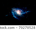 Stars, dust and gas nebula in a far galaxy 70270528