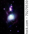 Stars, dust and gas nebula in a far galaxy 70270530
