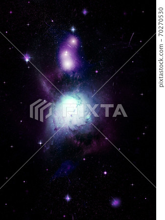 Stars, dust and gas nebula in a far galaxy 70270530