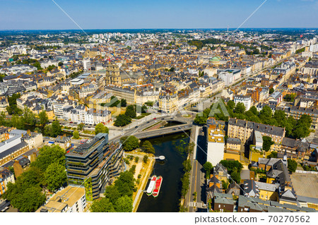 Scenic view of the city of Rennes in the Brittany region 70270562