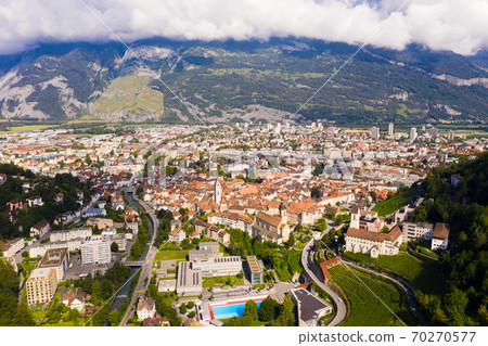 General view of Swiss town of Chur on summer day General view of Swiss town of Chur on summer day 70270577