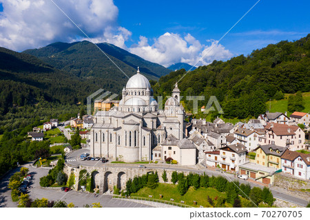 General view of Re village in Italian Alps in summer General view of Re village in Italian Alps in summer 70270705