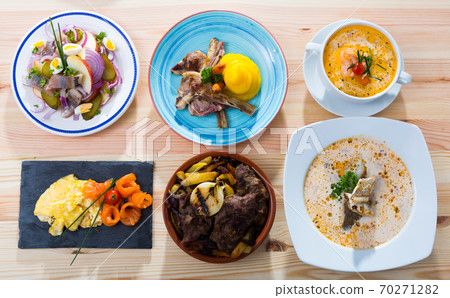 Collection of Norwegian meals 70271282