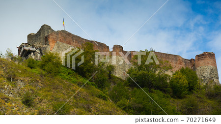 Image of castle of Dracula on the mountain Image of castle of Dracula on the mountain 70271649
