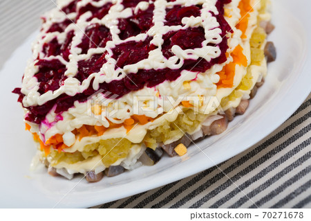Dressed Herring salad 70271678