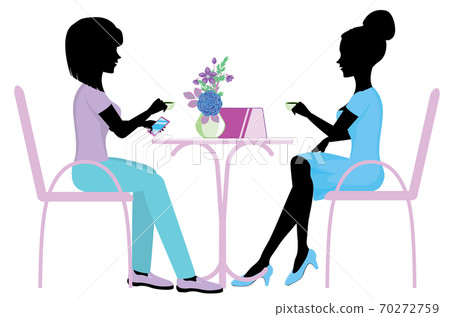 Two women working on laptop in cafe Two women working on laptop in cafe 70272759