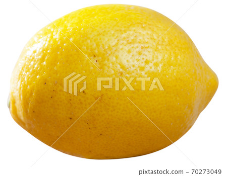 Whole lemon on white background Whole lemon on white background 70273049