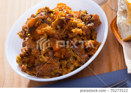 Pork stewed with cabbage 70273522