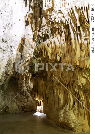 Image of illuminated view of Grotte des Demoiselles in France Image of illuminated view of Grotte des Demoiselles in France 70273608