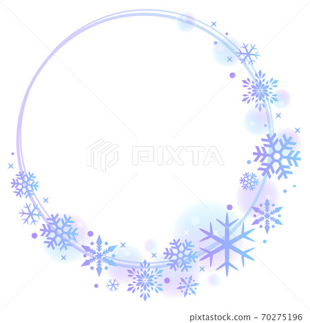 Snow crystal frame - Stock Illustration [70275196] - PIXTA