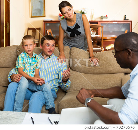 Family meeting financial adviser 70276576