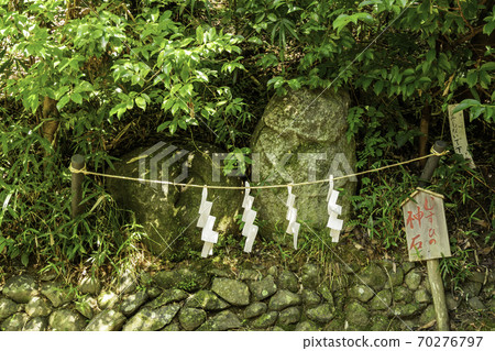 Asuka-za Shrine, Musubi no Kamiishi, Yin-Yang Stone, Asuka Village, Nara Prefecture 70276797