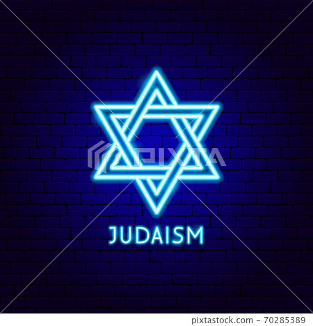 Judaism Neon Label 70285389