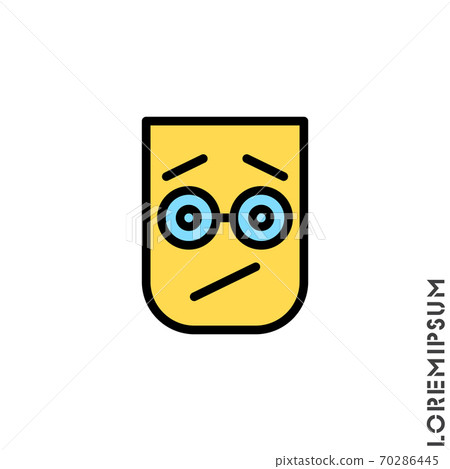 Seductive color Smile Emoticon Icon Vector Illustration. Style. Angry icon vector Seductive color Smile Emoticon Icon Vector Illustration. Style. Angry icon vector 70286445
