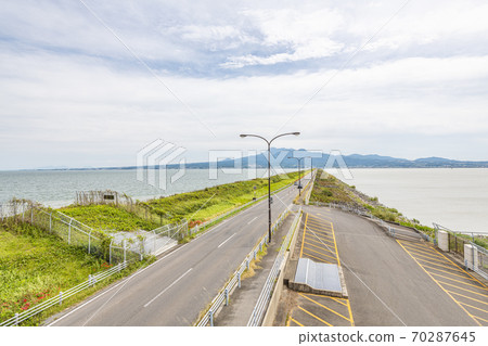 長崎縣Is早市早灣填築路堤(從Un仙塔拉海上展望台到Un仙) 長崎縣Is早市早灣填築路堤(從Un仙塔拉海上展望台到Un仙) 70287645