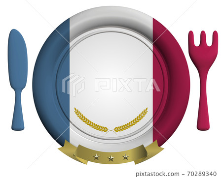 西方餐具密封蠟風格會徽法國矢量插圖背景透明 70289340