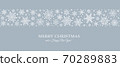 Decorative Christmas background with bokeh lights and snowflakes. 70289883
