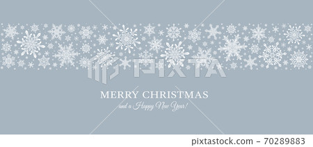 Decorative Christmas background with bokeh lights and snowflakes. Decorative Christmas background with bokeh lights and snowflakes. 70289883