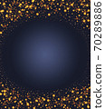 Decorative Christmas background with bokeh lights and snowflakes. 70289886
