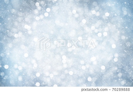 Decorative Christmas background with bokeh lights and snowflakes. Decorative Christmas background with bokeh lights and snowflakes. 70289888