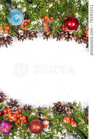 Christmas background. Eve framework 70291011