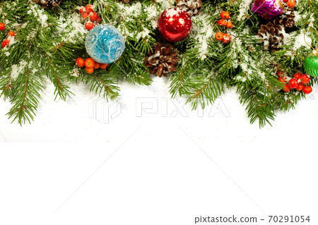 Christmas background. Eve framework 70291054