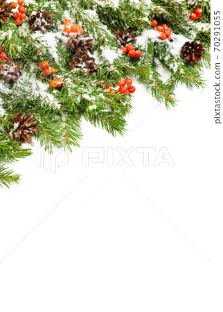 Christmas background. Eve framework 70291055