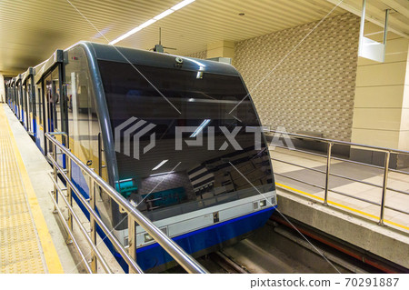 Tunnel funicular train in Istanbul 70291887