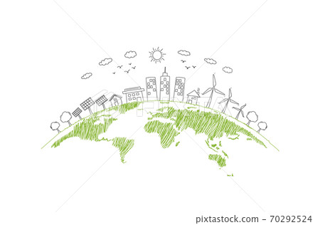 Sustainability development and World environmental concept with Green city and Ecology friendly 70292524
