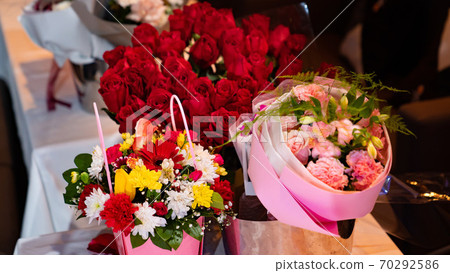 bouquet of  flowers gift on birthday.  bouquet of  flowers gift on birthday.  70292586