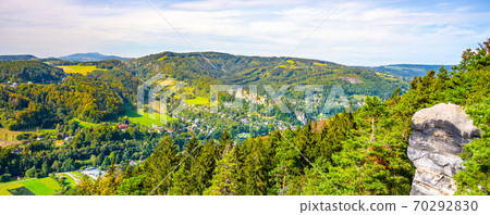 Lush green landscape of Bohemian Paradise Lush green landscape of Bohemian Paradise 70292830