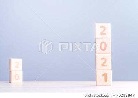 2020 new year future goal challenge block future goal plan ハッピーニューイヤー 70292947