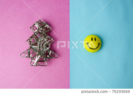 Festive New Year Christmas happy blue pink 70293689