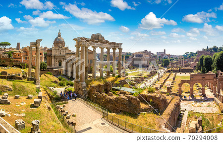 Ancient ruins of Forum in Rome Ancient ruins of Forum in Rome 70294008