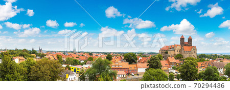 The Castle Hill in Quedlinburg, Germany 70294486