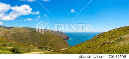 Atlantic ocean coast in Portugal 70294506