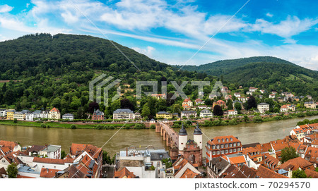 Panoramic aerial view of Heidelberg Panoramic aerial view of Heidelberg 70294570