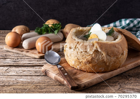 Zurek. Traditional Polish soup Zurek. Traditional Polish soup 70295370