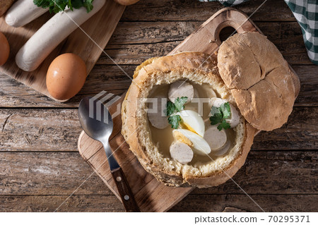 Zurek. Traditional Polish soup Zurek. Traditional Polish soup 70295371