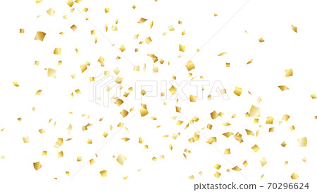 Illustration material of confetti_transparent background 70296624